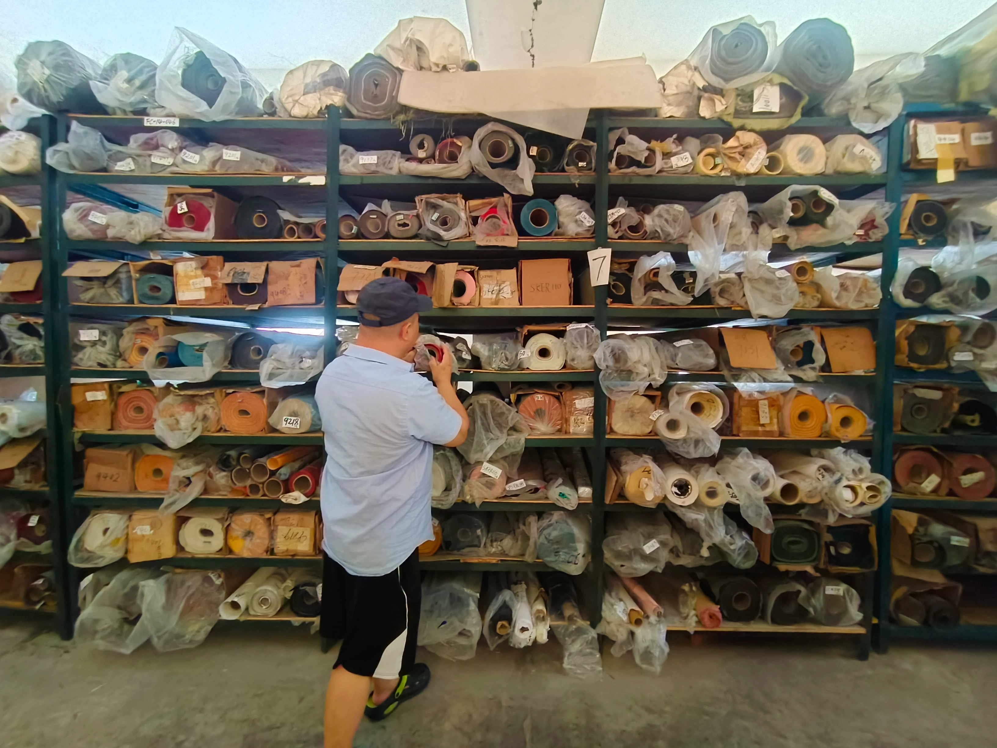 Fabric and Textile Materials Storage
