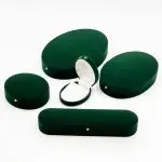 Curved Luxury: Oval Plush Velvet Jewelry Presentation Cases for Heritage Collections