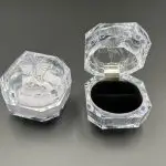 Radiant Clarity: Gem-Cut Acrylic Ring Cases for High-Impact Showcase Displays
