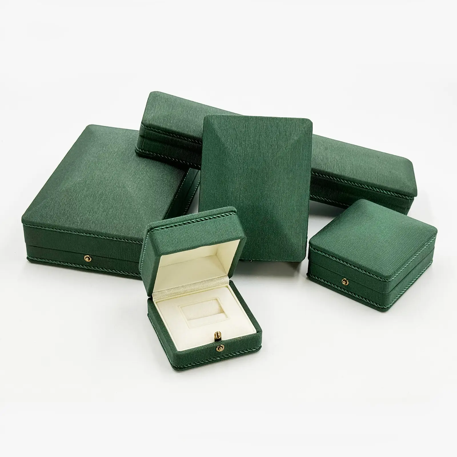 The Verdant Corduroy Collection: Tactile Warmth and Vintage Textures for Fine Jewelry Presentation