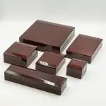Timeless Majesty: High-Gloss Mahogany Piano Lacquer Wooden Boxes for High-End Jewelry Lines
