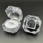 Radiant Clarity: Gem-Cut Acrylic Ring Cases for High-Impact Showcase Displays