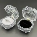 Radiant Clarity: Gem-Cut Acrylic Ring Cases for High-Impact Showcase Displays