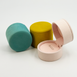 Modern Round Microfiber Jewelry Boxes: The Perfect Blend of Softness and Elegance