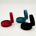 Modern Round Microfiber Jewelry Boxes: The Perfect Blend of Softness and Elegance