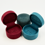 Modern Round Microfiber Jewelry Boxes: The Perfect Blend of Softness and Elegance