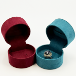 Modern Round Microfiber Jewelry Boxes: The Perfect Blend of Softness and Elegance