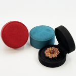 Modern Round Microfiber Jewelry Boxes: The Perfect Blend of Softness and Elegance