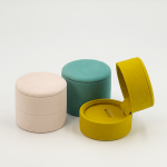 Modern Round Microfiber Jewelry Boxes: The Perfect Blend of Softness and Elegance