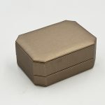 Elevate Your Brand Experience with Custom Octagonal Champagne Bronze Leather Jewelry Boxes