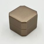 Elevate Your Brand Experience with Custom Octagonal Champagne Bronze Leather Jewelry Boxes