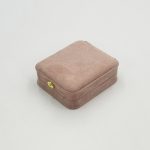 Redefine Unboxing Luxury: Custom Dusty Rose Velvet Jewelry Boxes with Gold Clasp Accents