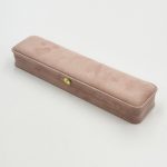 Redefine Unboxing Luxury: Custom Dusty Rose Velvet Jewelry Boxes with Gold Clasp Accents