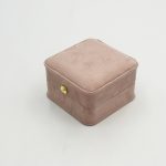 Redefine Unboxing Luxury: Custom Dusty Rose Velvet Jewelry Boxes with Gold Clasp Accents