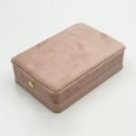 Redefine Unboxing Luxury: Custom Dusty Rose Velvet Jewelry Boxes with Gold Clasp Accents