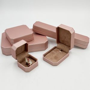 Elevate Your Brand Experience with Custom Octagonal Rose Gold Leather Jewelry Boxes