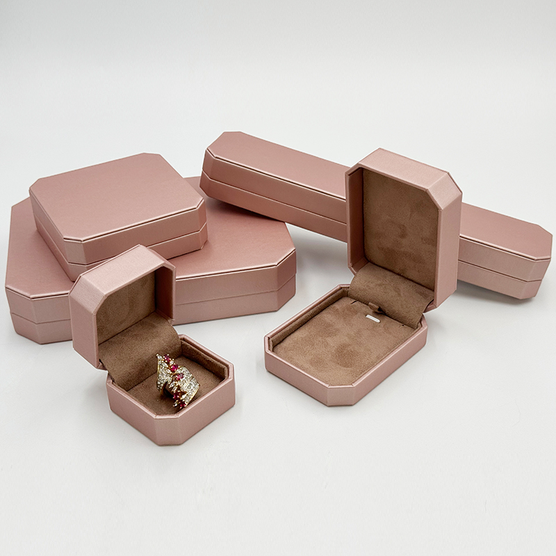 Elevate Your Brand Experience with Custom Octagonal Rose Gold Leather Jewelry Boxes