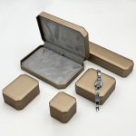 Elevate Your Brand Experience with Custom Octagonal Champagne Bronze Leather Jewelry Boxes