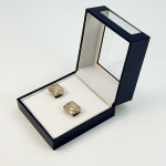 Premium Clear-Window Display Cufflink Box Collection