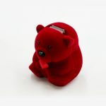 Cute Teddy Bear Shaped Velvet Flocking Jewelry Box Collection