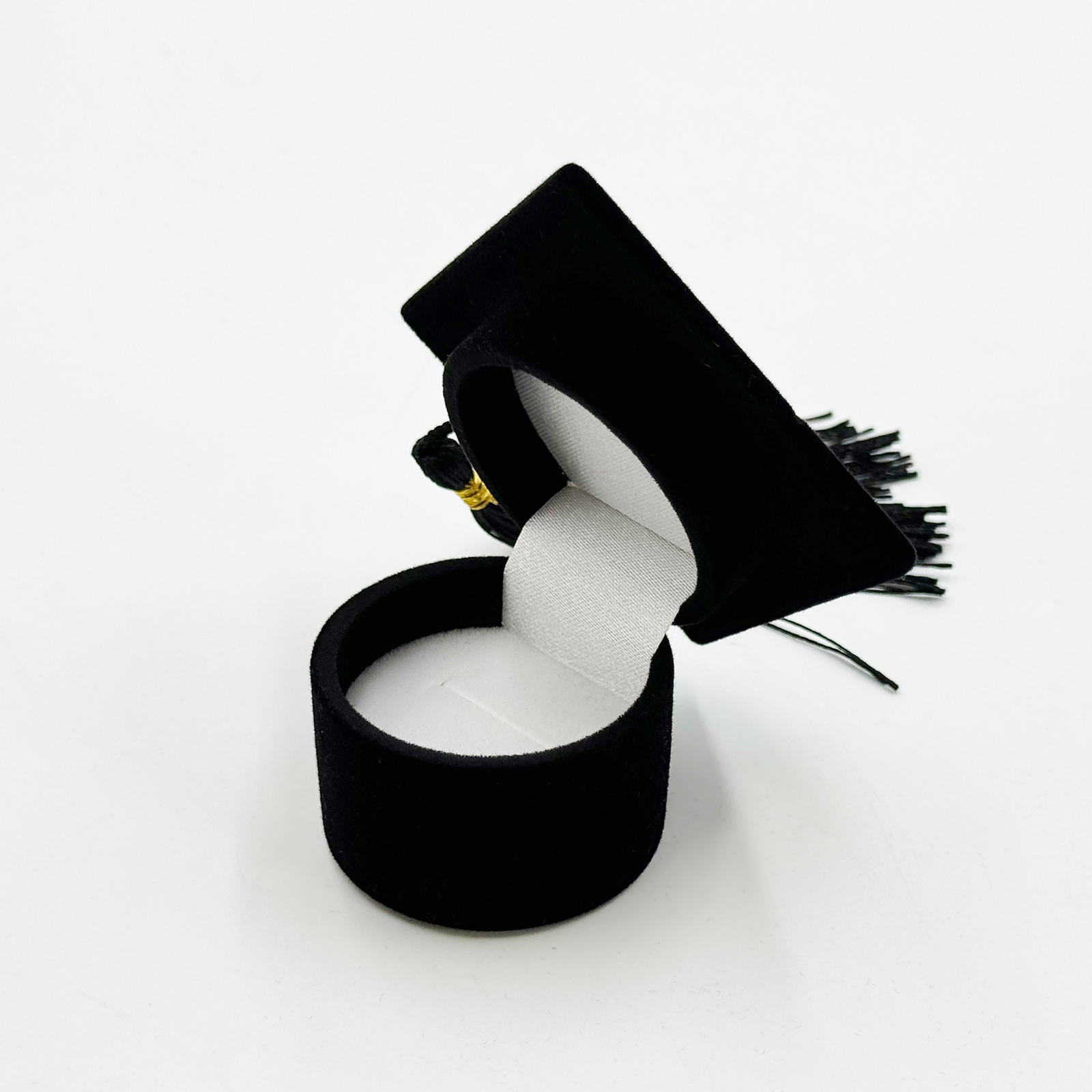 Graduation Cap Velvet Flocked Jewelry Box Collection
