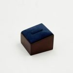 Elevate Retail Countertop Appeal with High-Gloss Cherry Mahogany Jewelry Displays