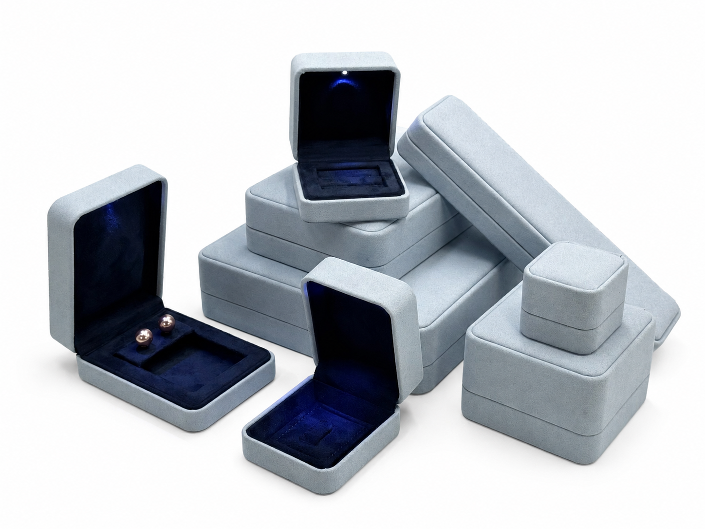 Premium Illuminated LED Jewelry Box Collection
