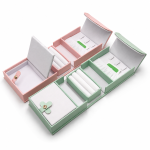 Portable Fold-Out Travel Jewelry Storage Organizer Box