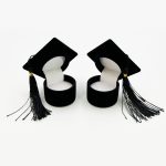 Graduation Cap Velvet Flocked Jewelry Box Collection