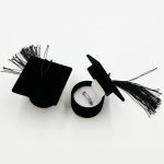Graduation Cap Velvet Flocked Jewelry Box Collection