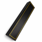 Vintage Black Paper Jewelry Box Collection with Gold Wave Foil Border
