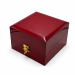 High-Gloss Piano Lacquer Wooden Jewelry Box Collection with Gold Hardware