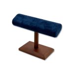 Premium Suede T-Bar Jewelry Display Stand Collection with Wooden Base
