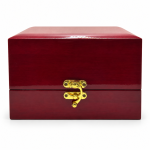 High-Gloss Piano Lacquer Wooden Jewelry Box Collection with Gold Hardware