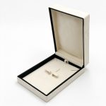 Luxurious Beige Velvet Jewelry Box Collection with Contrast Frame Details
