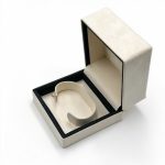 Luxurious Beige Velvet Jewelry Box Collection with Contrast Frame Details