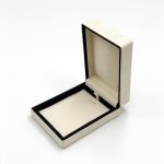 Luxurious Beige Velvet Jewelry Box Collection with Contrast Frame Details